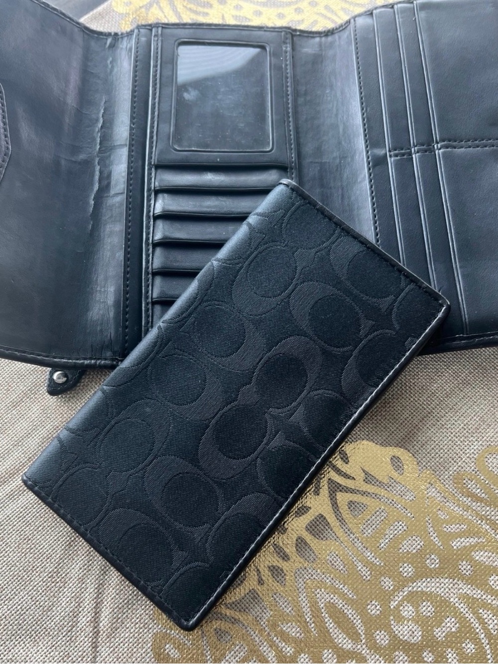 Coach Ashley Signature Satin Campbell Checkbook Wallet. - Picture 6 of 9